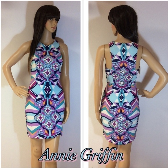 ANNIE GRIFFIN BOLD PRINT DRESS - Picture 1 of 8